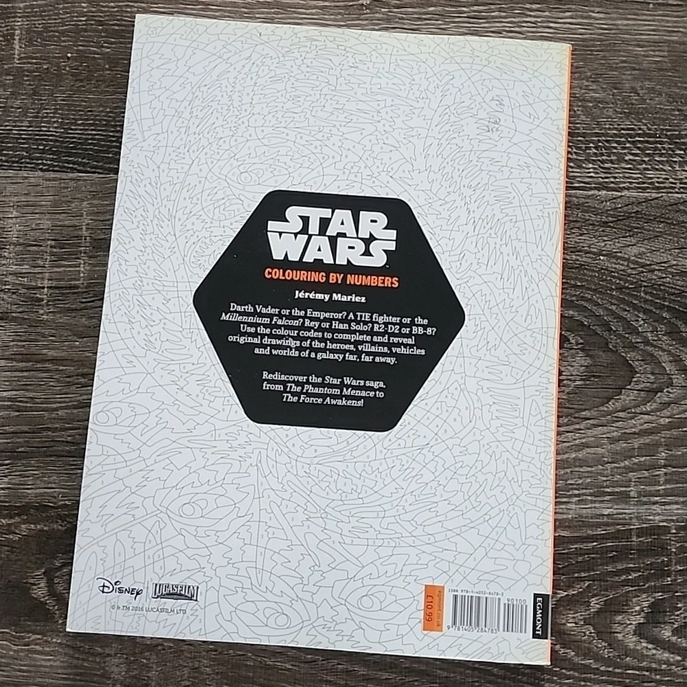 Star Wars Coloring By Numbers Book